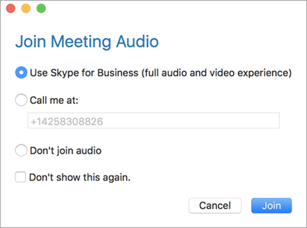 problem with skype business for mac